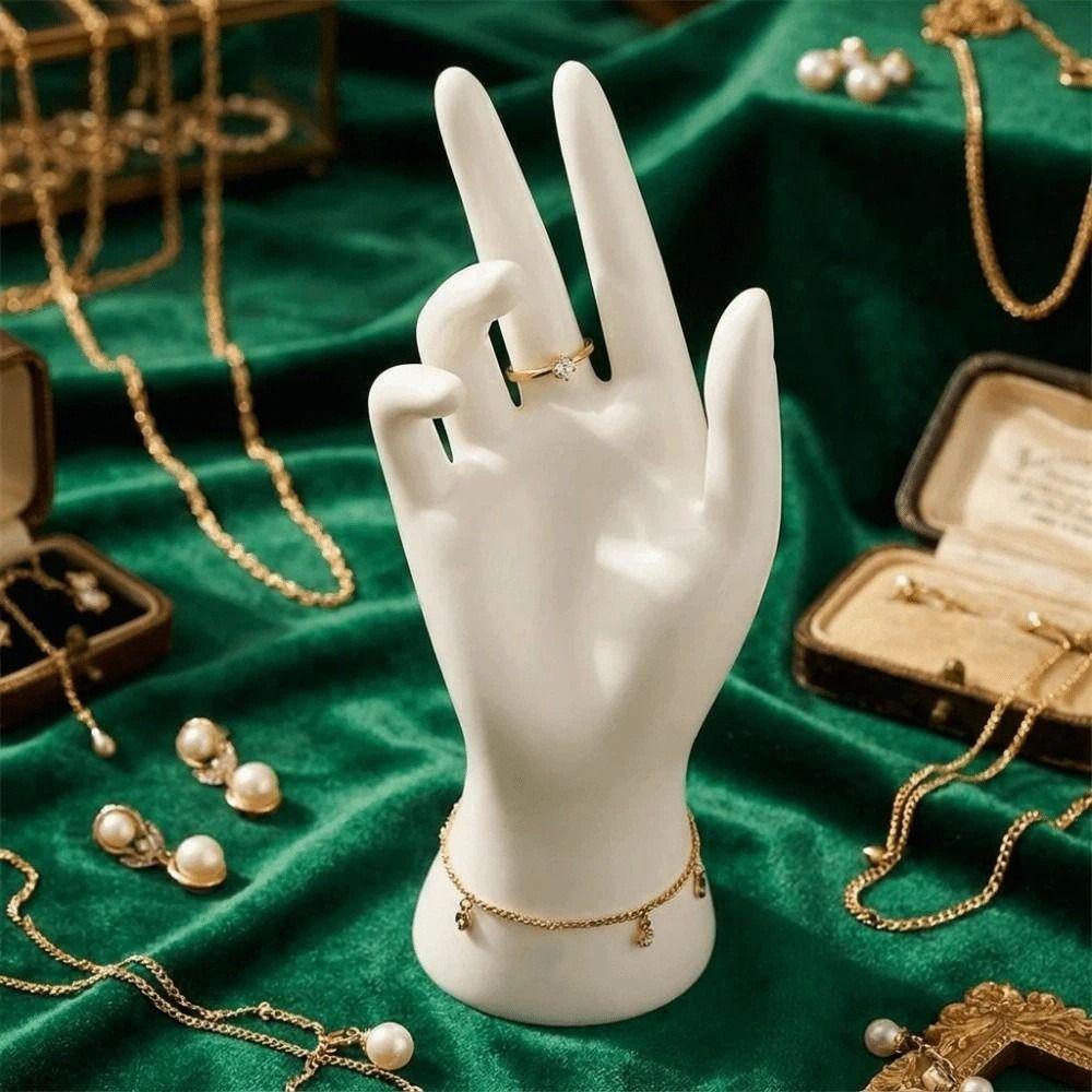 Elegant Mannequin Hand Model Realistic Ring Organizer Jewelry Photography
