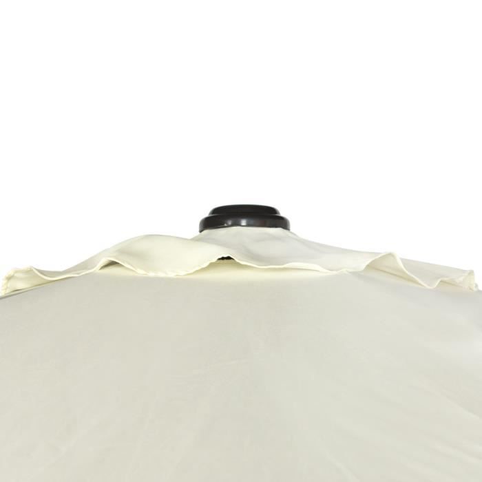 Parasol - Aktive - Hexagonal - D270 cm - Aluminium - Couleur crème