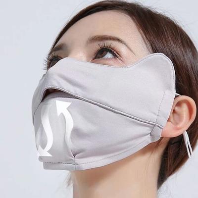 Женская и мужская маска Ice Silk Sunscreen Mask, летняя защита от ультрафиолета, велосипедная маска для лица, дышащая, моющаяся, шарф для занятий спортом на открытом воздухе, бандана