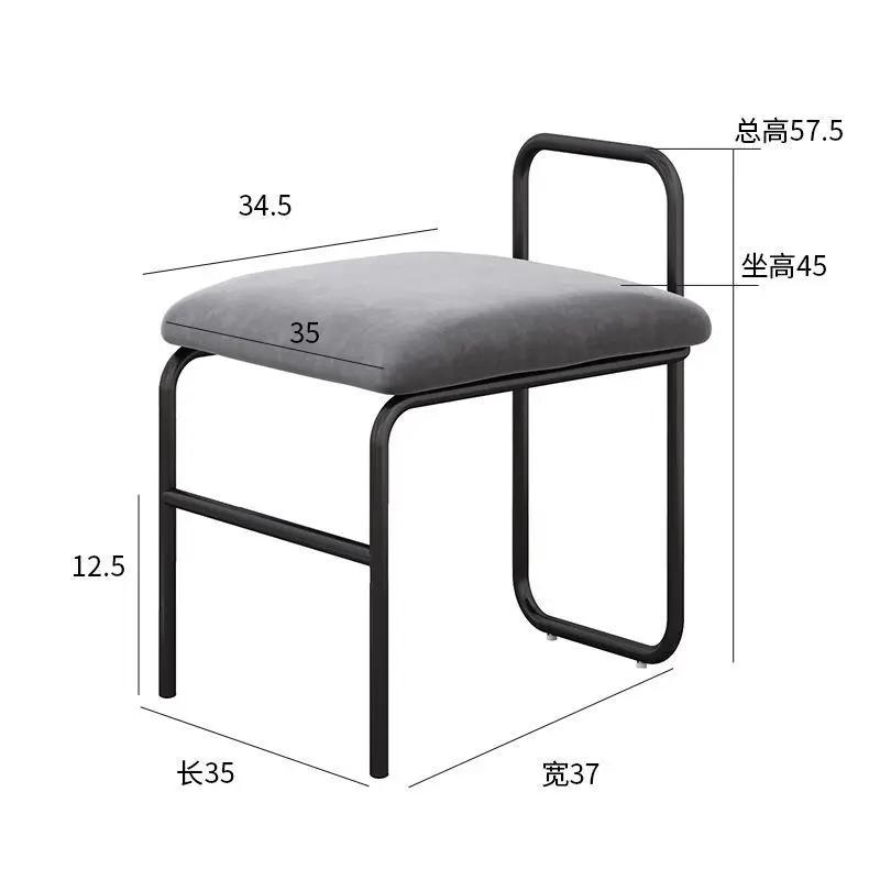 Скандинавский Современный Обеденный Стул - Фланелевое Кресло-Софа, Подходит для Гостиной, Кухни и Дома, Минималистичная Мебель