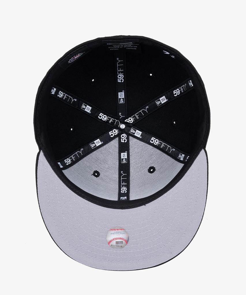 New Era Кепка MLB La Dodgers базовая прилегающая черная/черная