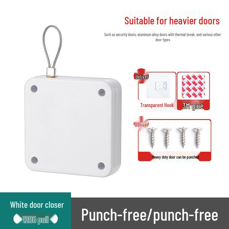 Hydraulic No-Punch Door Closer: Automatic Buffer for Sliding Wooden Doors