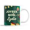Mug - Noël Lydie - Ceramic - Printed Front/Back - 325 Ml - Green