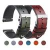 Retro Quick Release Italian Handmade Leather Watch Strap Oil Wax Leather Watchband