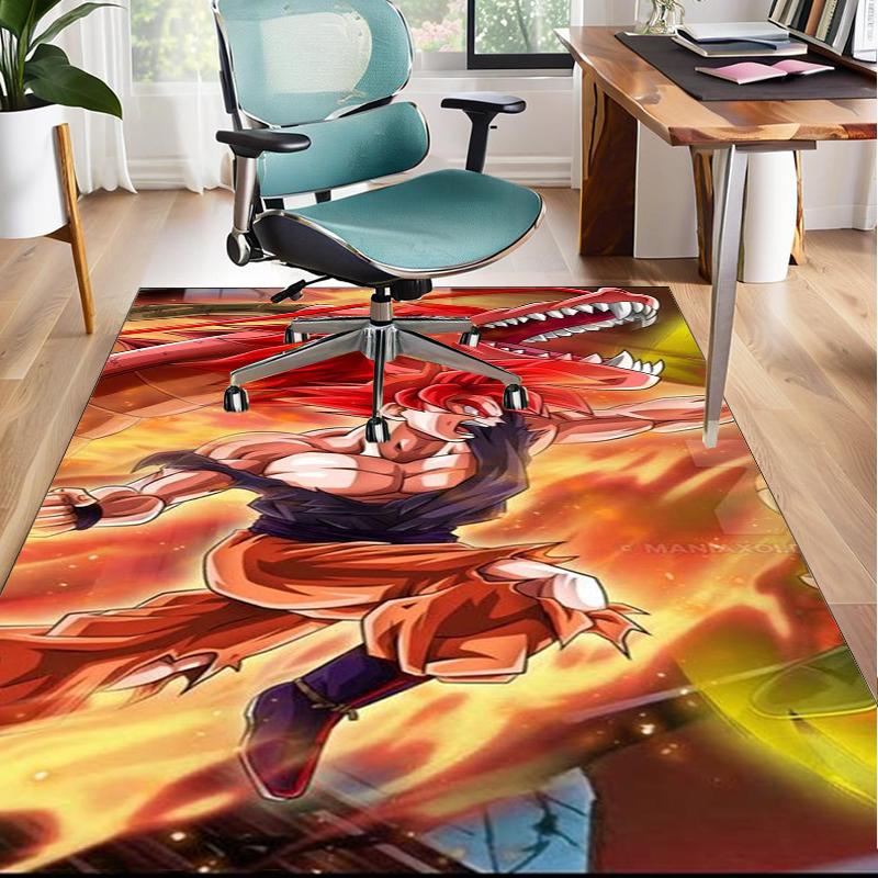 Dragon anime Artwork Office Rug Chair Mat, Game Carpet, Suitable for Front Door, Bedroom, Living Room, Desk, Holiday Gift