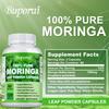 Buporai - 100% Pure Moringa Leaf Powder Capsules - Vitamins, Minerals, and Antioxidants - Energy