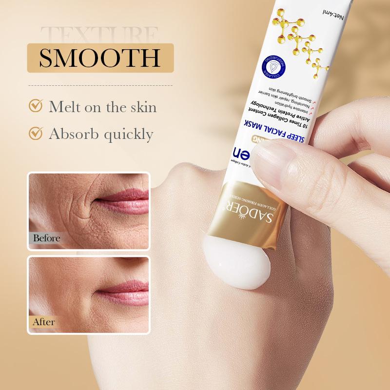 Anti-wrinkle Sleeping Mask Collagen Wash-Free Deep Hydrating Moisturizers Smoothing Moisturizing Firming Anti Aging Face Mask