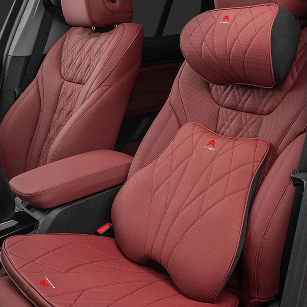 Car Neck Pillow Seat Cushion Lumbar Support Auto Interiors For Citroen C4 C3 C5 C2 Berlingo C-Elysee C4-Picasso C4-Aircross DS