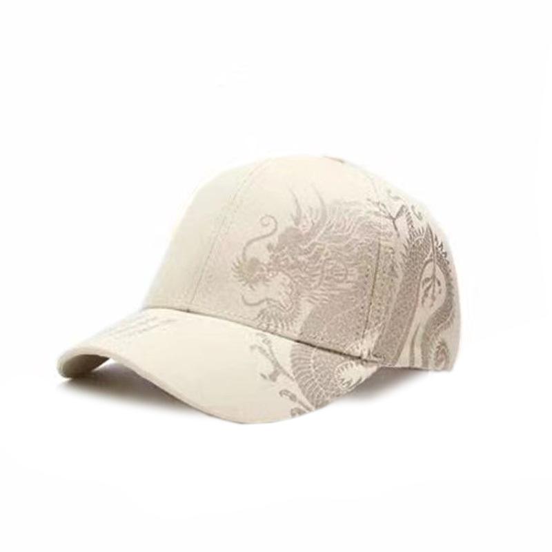 Шляпа Мужская Кепка с рисунком дракона в китайском стиле Художник Хип-хоп Уличный танец Скейтбординг Крутая мужская женская бейсболка в стиле хип-хоп