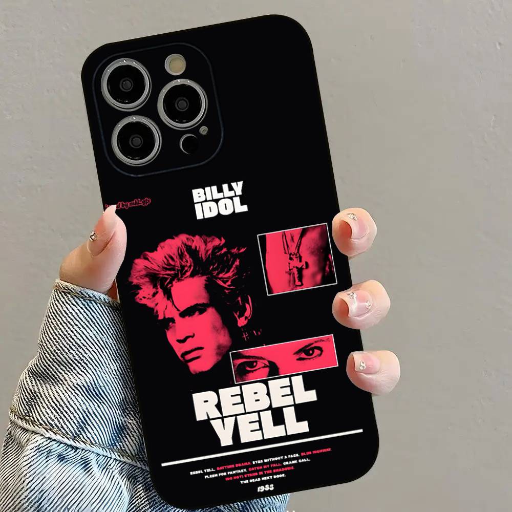 Знаменитый B-Билли Айдол Чехол для телефона для iPhone 16 15 14 13 12 11 PRO MAX PLUS Mini ТПУ Мягкий к коже Чехол