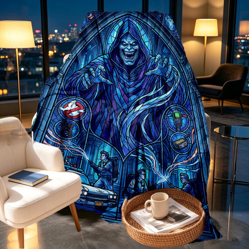 Ghostbusters Print Blanket - Soft & Comfortable, for Bedroom, Travel, Sofa, Home Decoration - Birthday Christmas Gift for Friend