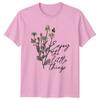 Enjoy The Little Things Floral Nature TShirt Butterfly Flower Tee