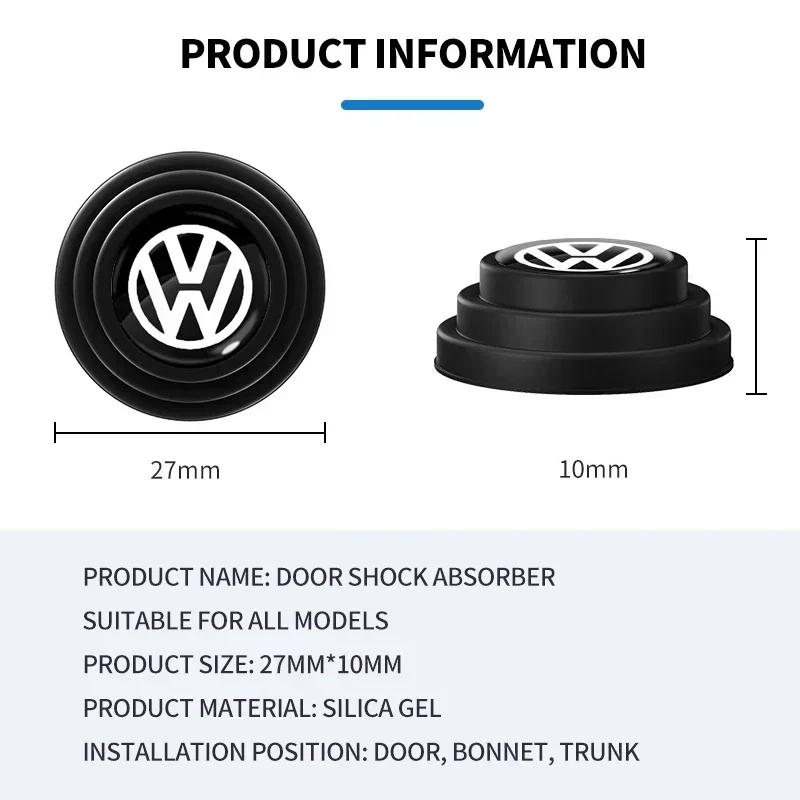 Для VW 4 шт. Автомобильная противоударная накладка на дверь Антиколлизионная силиконовая наклейка для Volkswagen VW Passat Golf 4 5 6 Tiguan Polo Scirocco Jetta CC zs3