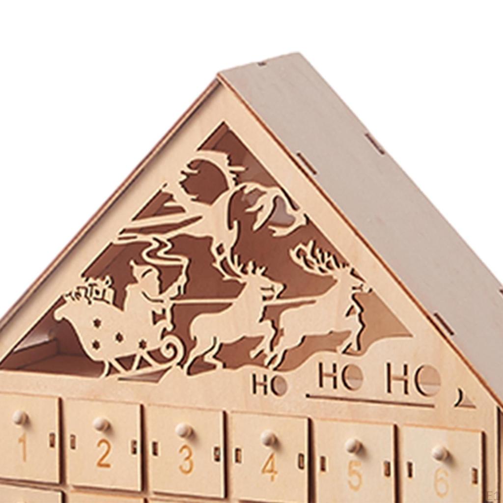 Адвент-календарь на 24 дня, украшенные ящики, обратный отсчет дней, украшение