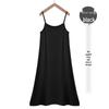 Women's 2025 Modal Long Camisole Dress: Summer Vest, Inner Layer Base, Black, for Spring and Autumn