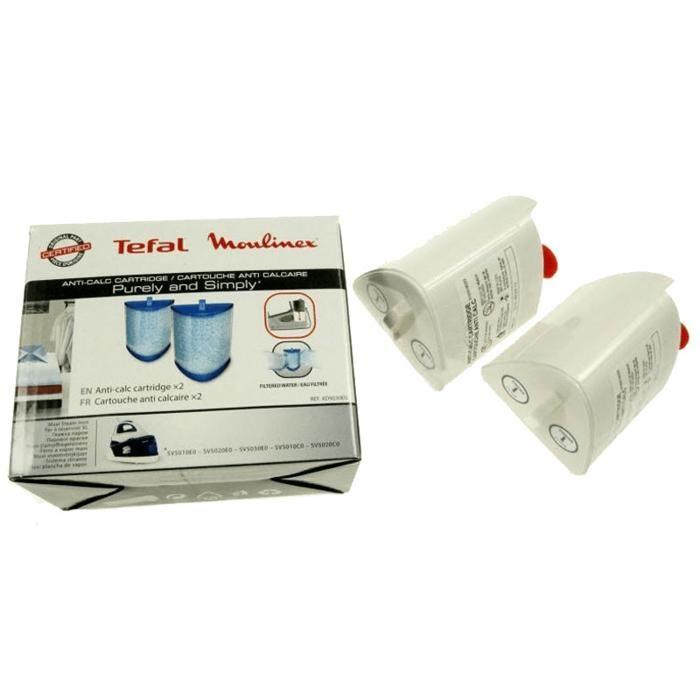 Антиизвестковый картридж - MOULINEX - 2 шт. - Белый - Для утюга с резервуаром XL Purely & Просто