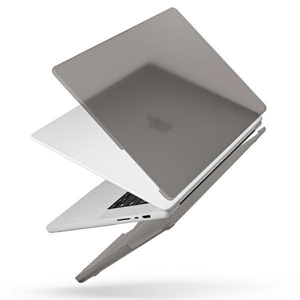 Uniq Etui Claro Macbook Pro 16" (2021/2023) Przezroczysty Szary/Smoke Matt Grey