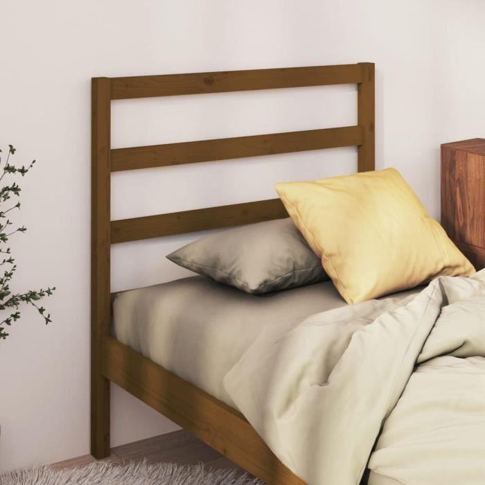VidaXL Headboard Honey Brown 106x4x100 Cm Solid Pine Wood 817628