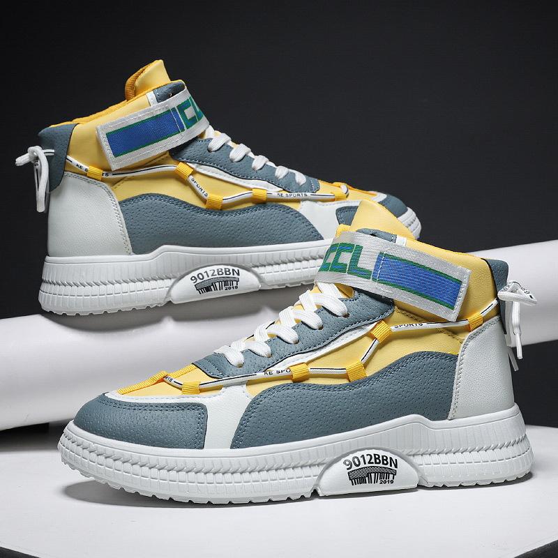 Autumn Men Casual Shoes Heighten 2024 New Running Sneakers Breathable Damping Tennis High-top Shoes Fashion Chunky Sneaker Soft