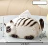 Lovely Cartoon Ginger Cat Ceramic Tissue Box Coffee Table Desk Decoration Creative Tissue Box Bedside Table Paper Towel Case
