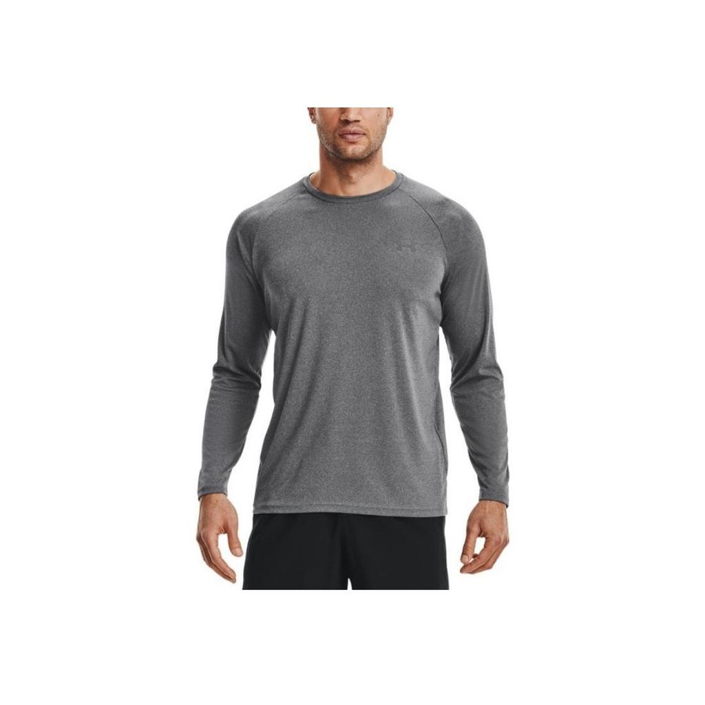 Under Armour Однотонная тренировочная футболка с круглым вырезом и длинным рукавом реглан, мужские топы, серая 1327970-001