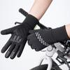 1 Pair Cycling Thermal Gloves Waterproof Windproof Winter Touchscreen Non-Slip Silicone Grip Fleece Lined Warm Gloves for Skiing