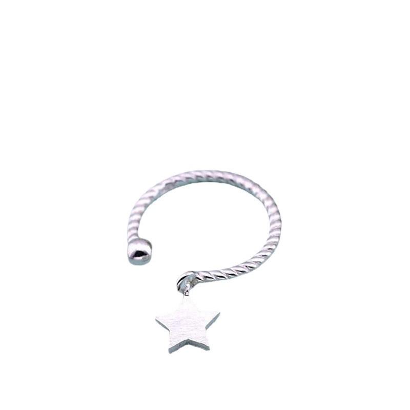 Кольцо «Сладкие Ангельские Крылья и Звезда»: Стильное открывающееся женское кольцо на указательный палец