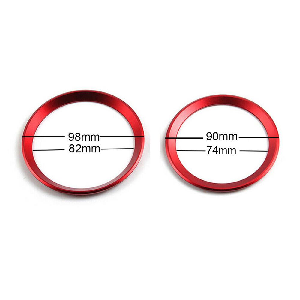 1 шт., автомобильный передний и задний логотип, окружающее кольцо 82 мм и 74 мм, красный/синий матовый хром, эмблема, капот для установки BMW, декор