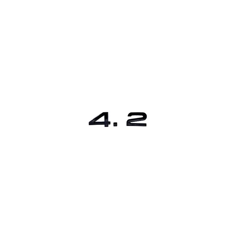 3D ABS 2.4 3.2 3.6 4.2 Letter Car Rear Trunk Tailgate Fender Door Badge Emblem Adhesive Sticker For 4UYEF A4 A5 A6 A7 A8 Q3 Q5 Q7
