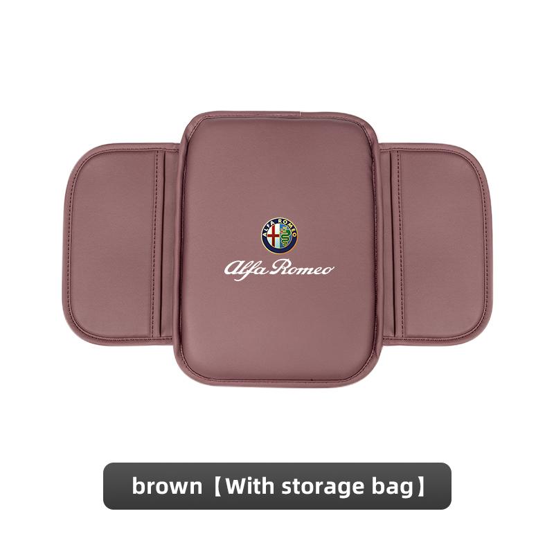 FPEV2 Car Center Console Armrest Box Protector Pad Storage Box Cover Pad For Alfa Romeo 147 156 Giulia 159 4C 8C 166 Mito Stelvio GT