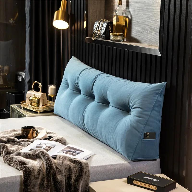 Removable Headboard Pillow Triangle Cushion Backrest Daybed Comfort Rest Waist Cushion Wedge Sleeping Pillow Bedroom Pillows