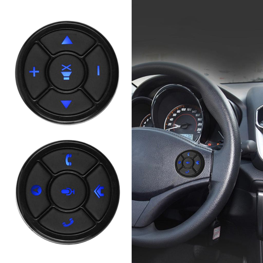 Автомобильный мультимедийный навигационный беспроводной пульт дистанционного управления с подсветкой кнопок, подходит для темных помещений, дальность действия 10 м