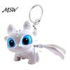 Dragon Key Ring Cartoon Keychain with Luminous Eyes, Movie Inspired Shape Ring, Backpacks Handbags Decorative Accessory for Fans Lightweight Keyring