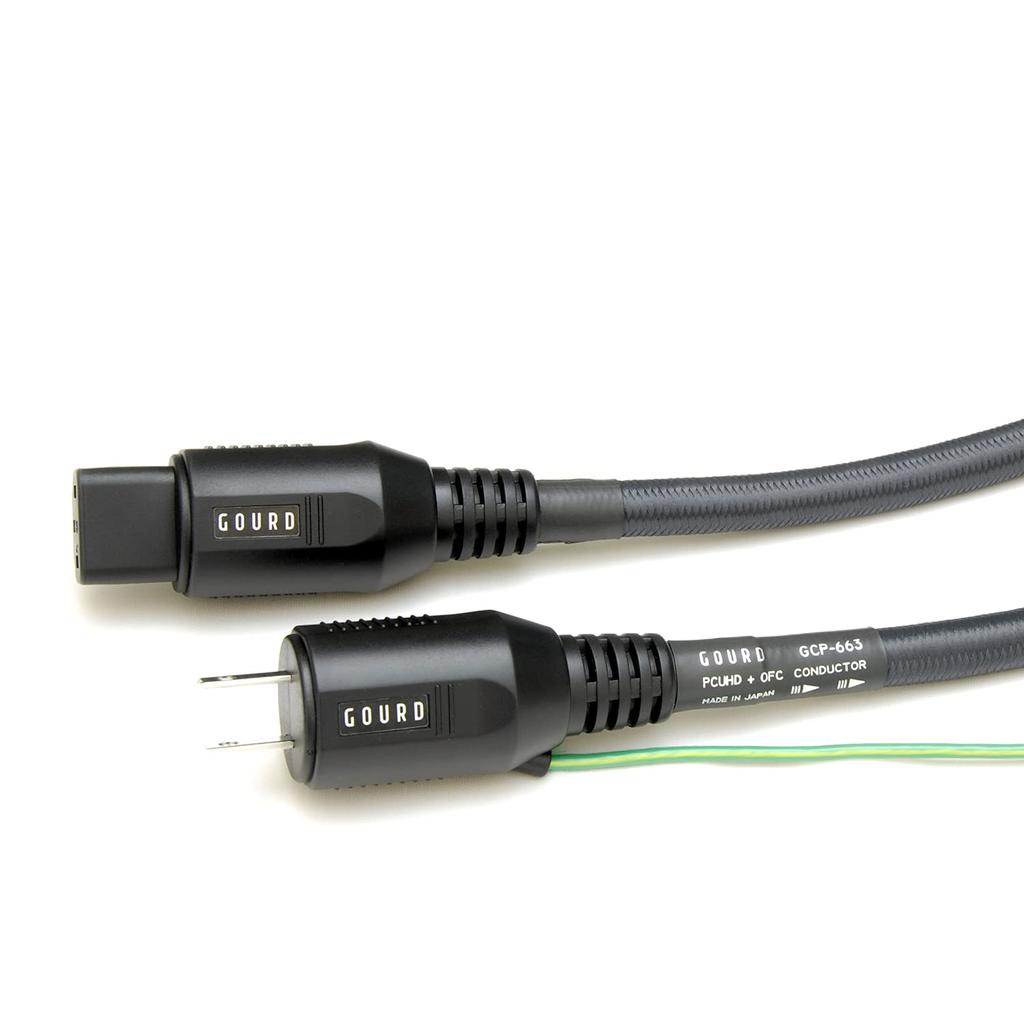 GOURD CORD 600 SERIES вилка заземление розетка шнур питания 3-контактный (со шнуром) - 3-х штыревой 1,8 м GCP-663/1.8
