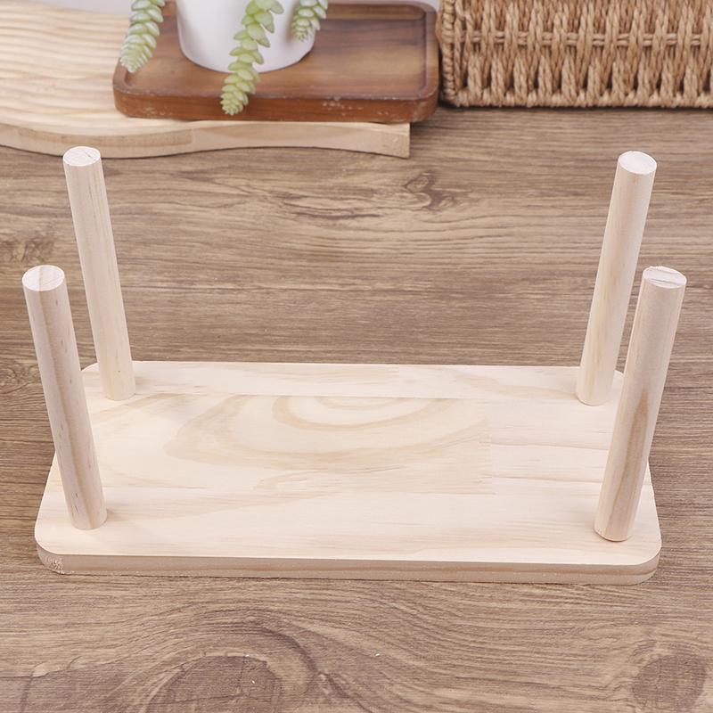 Hamster Play Wooden Platform Small Pet Playing Stand Putting Food Bowl Water Table Cage Accessory Hamster Climbing Supplies