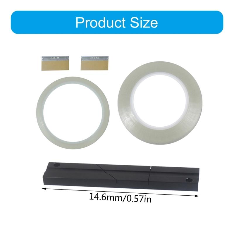 1/4-дюймовые блоки для склейки ленты Набор для ремонта ленты Простые в использовании для Studer Анодирование Затвердевает Предотвращает Окисление