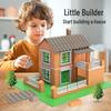 Kids' DIY Mini Brick Cabin Building Kit