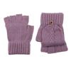 Fingers Free Wool Gloves Women Knitted Flip Fingerless Exposed Finger Gloves Mittens Winter Warm Thickening Female Mitts