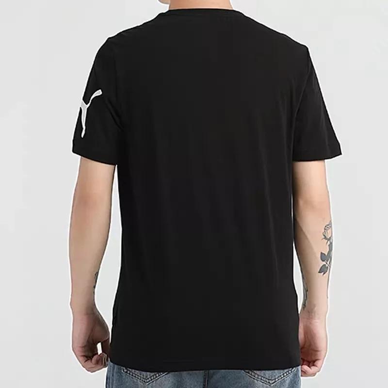 Puma Повседневная спортивная футболка с круглым вырезом и коротким рукавом для мужчин, черная 581710-01