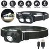Head-mounted USB Rechargeable Head Light Waterproof Night Fishing Headlight Night Riding