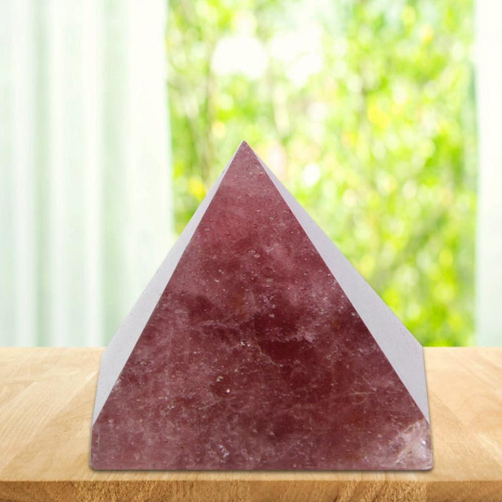 100% натуральный кристалл кварца пирамида энергия исцеления башня украшение для дома орнамент