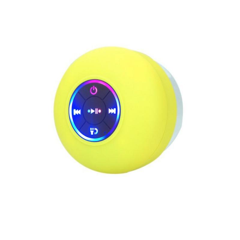 Мини Bluetooth-колонка на присоске, водонепроницаемый микрофон hands-free для ванных комнат, бассейнов и пляжей