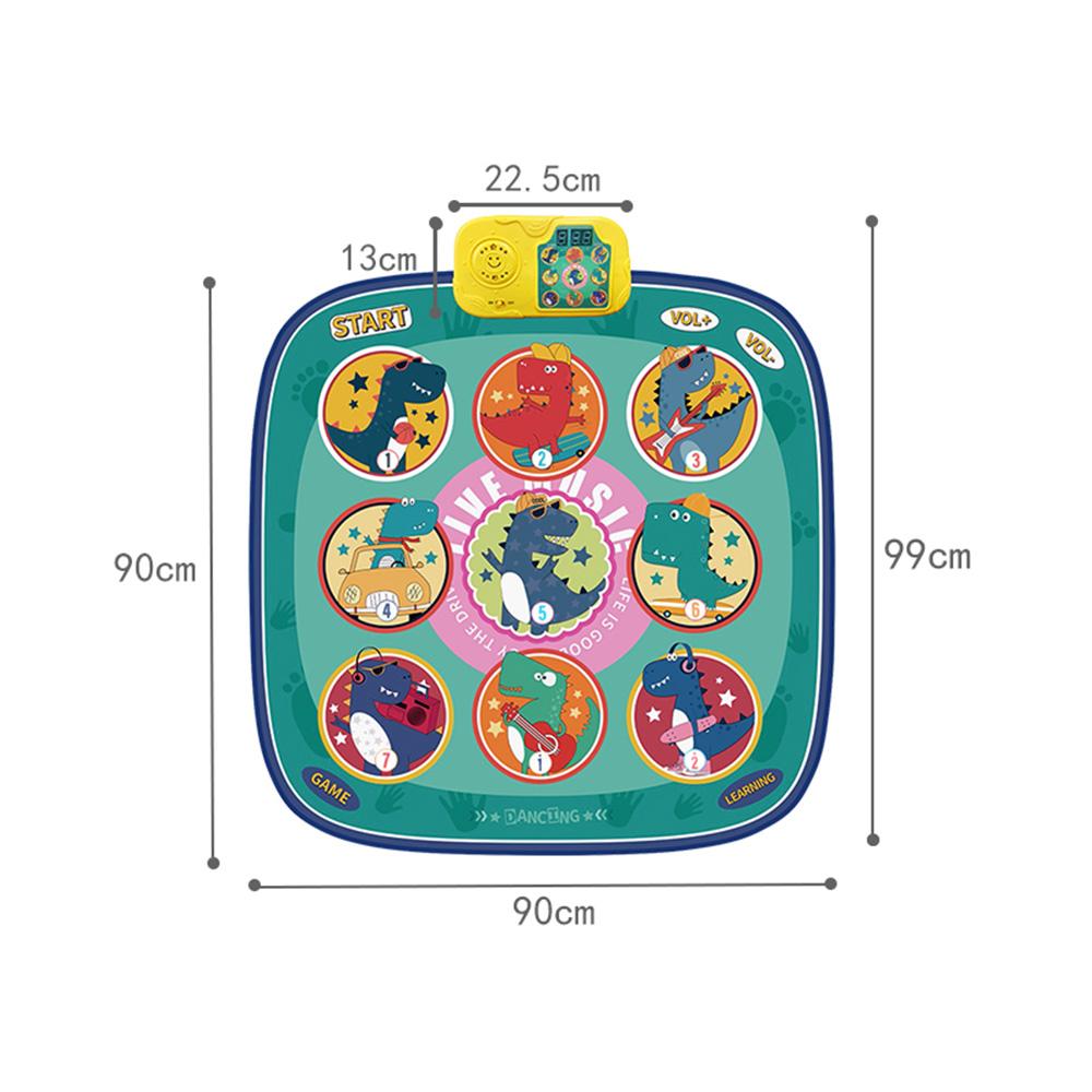 Dance Mat Electronic Light-up Dance Pad Multifunctional Game Pad Outdoor Music Stepping Dance Mat