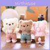 Cute Bear Plush Keychain With Soft Short Pile Fabric For Bags And Keys
