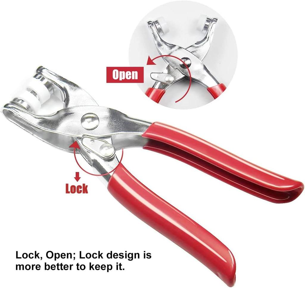 Five Claw Buckle Clamp Set, Baby'S Clothes And Shoes Invisible Color Metal Buckle, Shoe Bag Belt Hole Snap Button Plier Tool