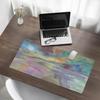 Protective Mat Desk Pad Table Top Clouds in Pastel Colors 90x45 cm