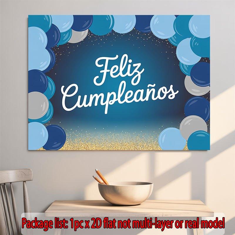 Party Backdrop Flat Feliz Cumpleaos Events Wedding Coming Ceremony Four Season Event Backdrop Decoration Front Door Decor Planners