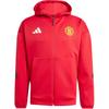 Adidas Manchester United Z.N.E. Anthem Fashion Versatile Hooded Long Sleeve Jacket Men Jackets JN2901