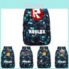 Стильный рюкзак Roblox для детей с ярким мультяшным рисунком и большим объемом
