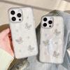 Applicable To Apple 16proMax Pearl Butterfly Mobile Case Fairy IPhone 15 Rhinestone 14 Drop Protection Case